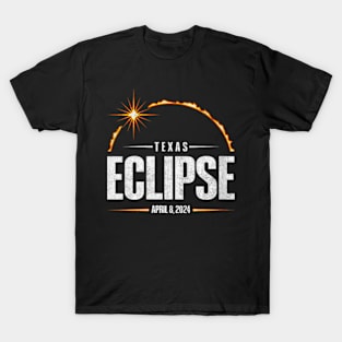 Wos 2024 Total Solar Eclipse Texas - Total Eclipse 2024 T-Shirt